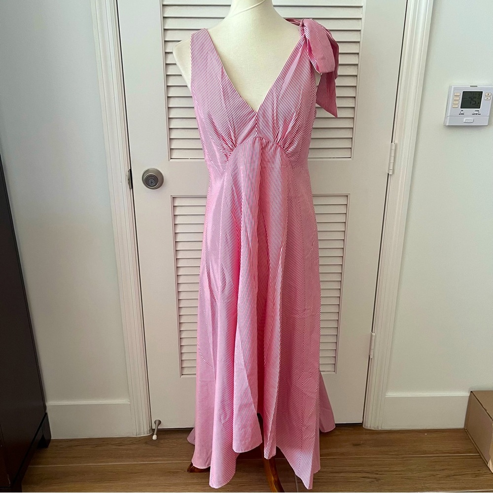 Nicole Miller Collection Pink Maxi Dress Hi-lo
